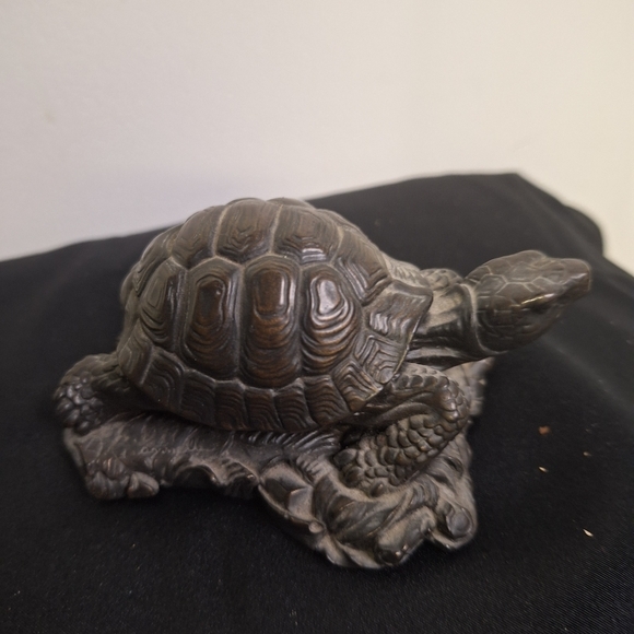 Brown Resin Turtle 4" Long - Picture 3 of 5